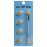 Nail Brush Ombre Sponge Art Tool-Πινέλο Νυχιών Με 6 Κεφαλες.
