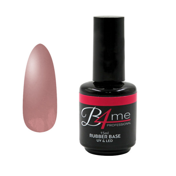 B4me Rubber Base Coat  Soft Rose  15ml