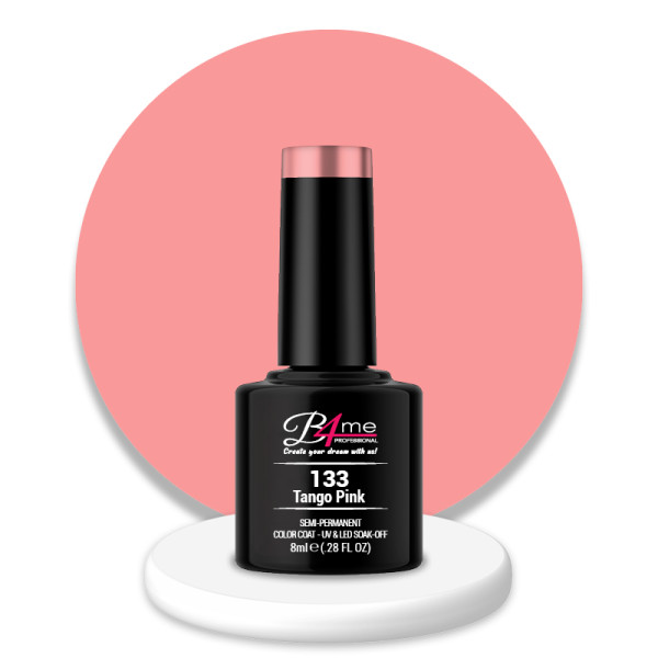 B4me Ημιμόνιμο βερνίκι Νο133 Tango Pink 8ml ΝΥΧΙΑ