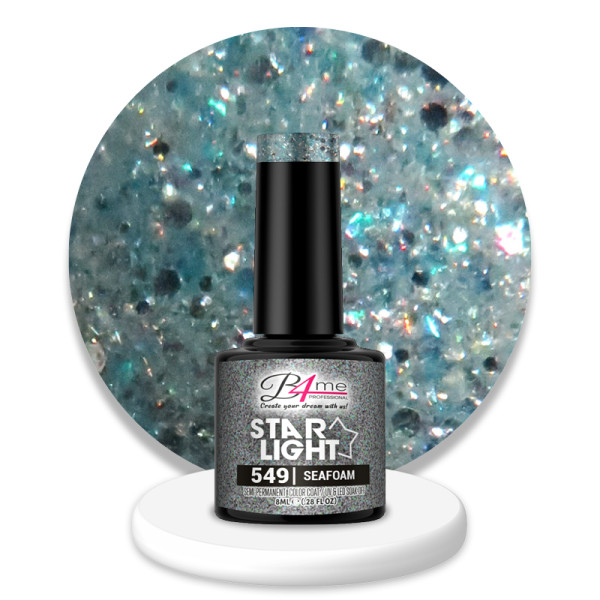 B4me Ημιμόνιμο βερνίκι Star Light No549 Seafoam 8ml 