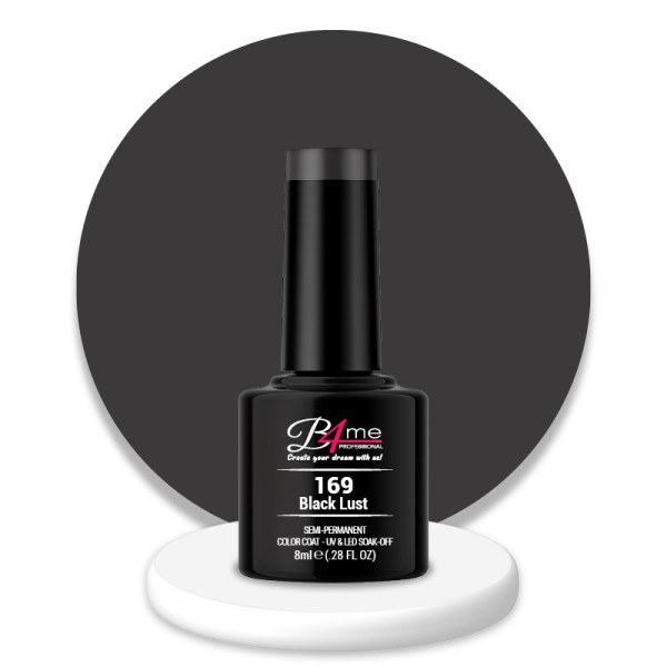 B4me Ημιμόνιμο βερνίκι No169 Black Lust 8ml ΝΥΧΙΑ