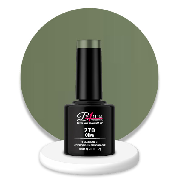 B4me Ημιμόνιμο βερνίκι Νο270 Olive 8ml