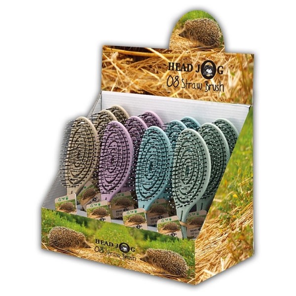 Head Jog 08 Straw Brushes Display με 12 βούρτσες