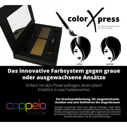 Coppelo ColorXpress Καστανό Σκούρο Για κάλυψη των γκρίζων μαλλιών, για ρίζα και για φρύδια