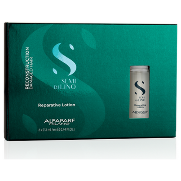 Alfaparf Milano Semi Di Lino Reconstruction Reparative Lotion 6x13ml Αμπούλες Αναδόμησης