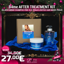 B4me AFTER TREATMENT KIT (BLACK CAVIAR SHAMPOO FREE SLS 300ml & BOTOX HAIR MASK 250ml)