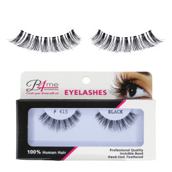 B4me Βλεφαρίδες Ματιών Human Hair 100% Black Color #415