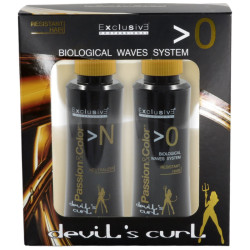 Exclusive Professional Kit Permanente Biologic Devil's Curl N0 100ml + 100ml / Βιολογικό Σύστημα Περμανάντ N0