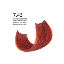 Exclusive Professional Hair Color Hi-Tech 100ml Cooper - Orange / Μόνιμη Βαφή Μαλλιών Χάλκινο 7.43
