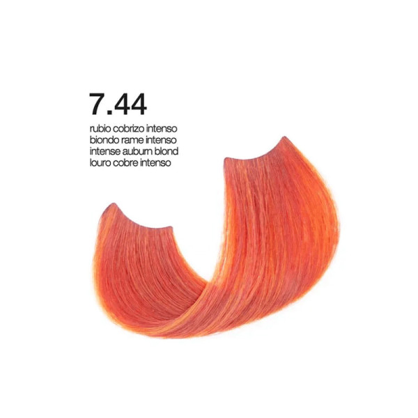 Exclusive Professional Hair Color Hi-Tech 100ml Cooper - Orange / Μόνιμη Βαφή Μαλλιών Χάλκινο 7.44