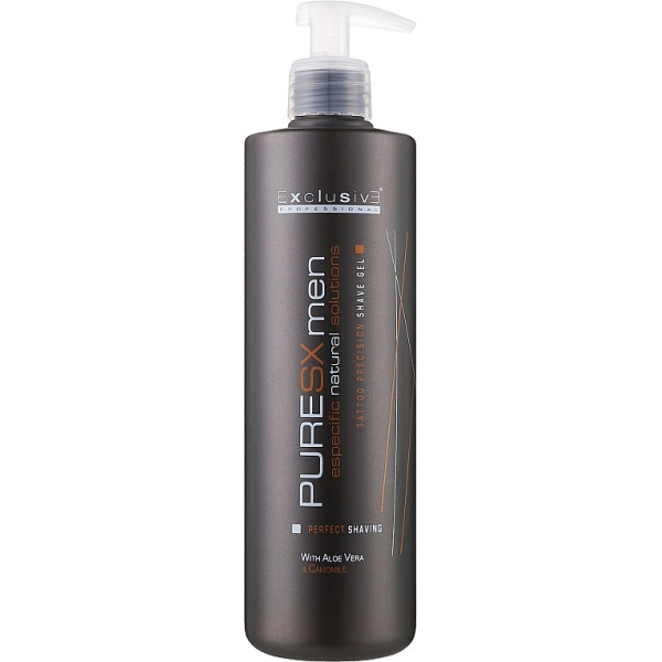 PURESX MEN TATTOO PRECISION SHAVE GEL / ΤΖΕΛ ΞΥΡΙΣΜΑΤΟΣ 500ml 