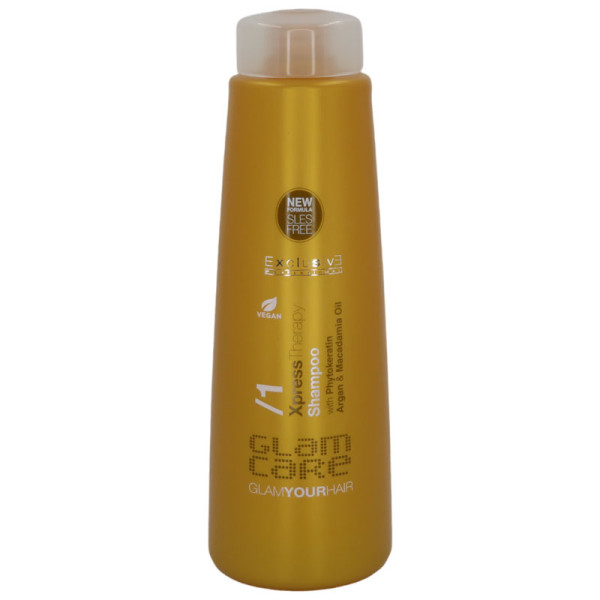 Exclusive Professional Xpress Therapy Hair Shampoo with Keratin, Argan & Macadamia Oil Free SLS 1000ml / Σαμπουάν Μαλλιών Χωρίς Θεϊίκα Άλατα