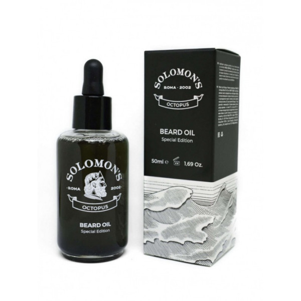 Solomon's Beard Oil - Special Edition Octopus Black Oil 50ml ΜΑΛΛΙΑ