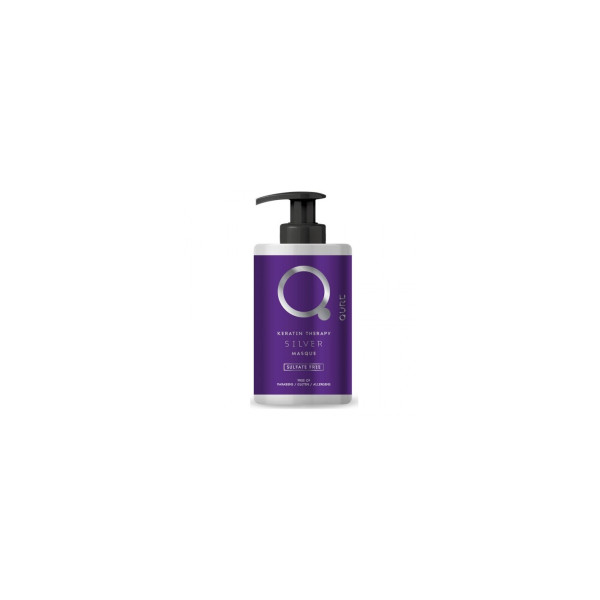Qure Keratin Silver Therapy Masque 500ml - (silver μάσκα κερατίνης για ξανθά και γκρίζα μαλλιά) ΜΑΛΛΙΑ