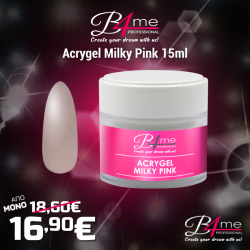 B4me Acrygel Milky Pink Βάζο 15ml