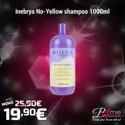 Inebrya Italy No-Yellow Silver Shampoo 1000ml / Σαμπουάν κατά του κίτρινου ξανθού